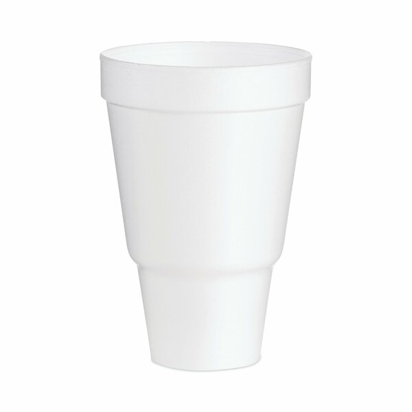 Dart Foam Drink Cups, 32 oz, Tapered Bottom, White, 500PK 32AJ32